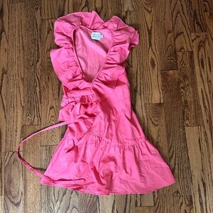 Hello Molly Vibrant Pink Ruffle Dress